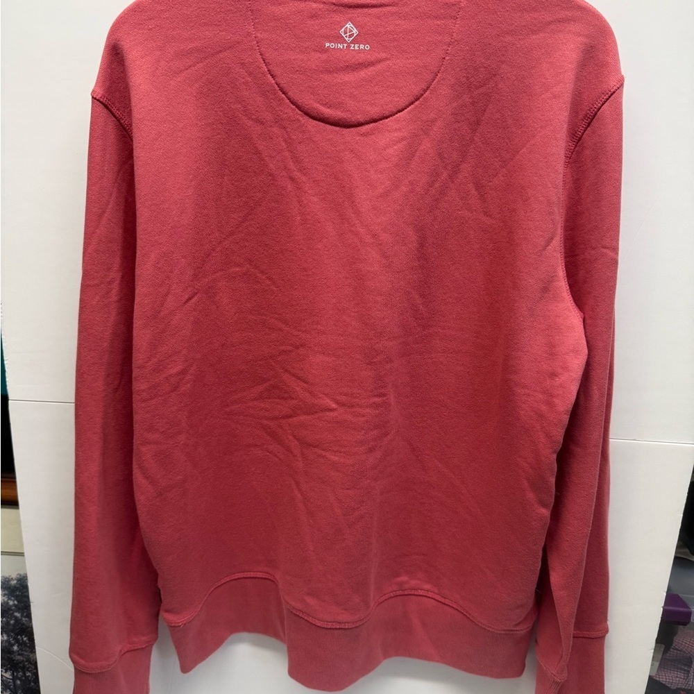 Point Zero Men's Dusty Rose Crewneck Sweatshirt - Picture 4 of 4